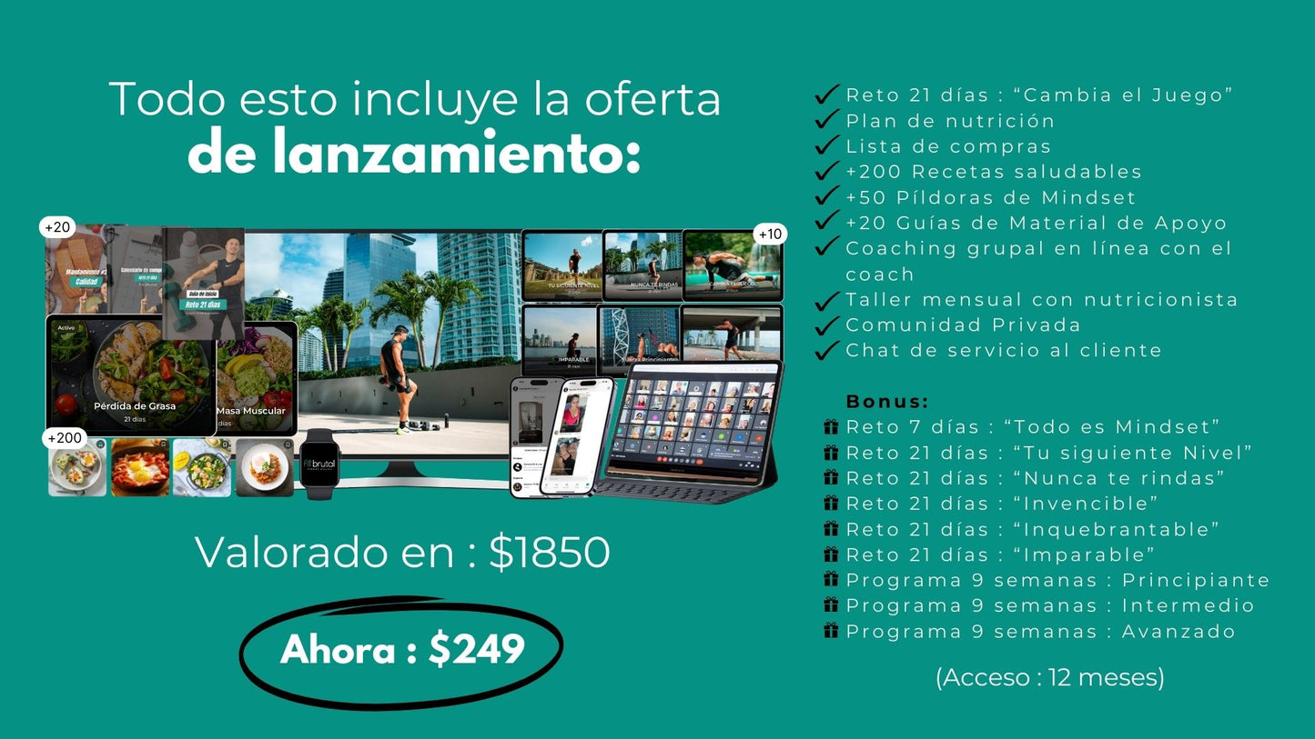 DESBLOQUEA TODOS MIS RETOS ACCESO POR 12 MESES